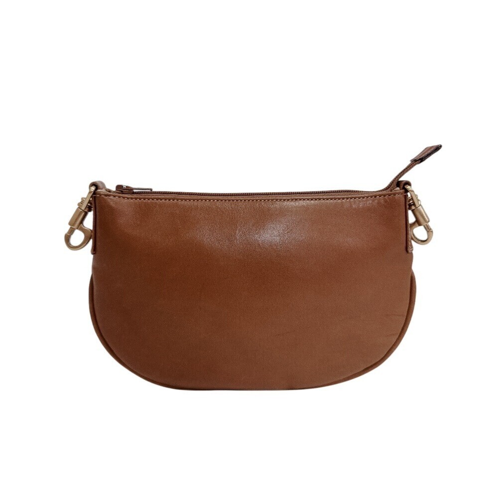 GUCCI 1450 Old Gucci Leather Pouch Brown